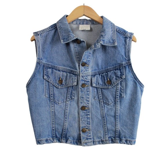 Cheyenne Blue Wash Vintage Denim Vest - Picture 1 of 16